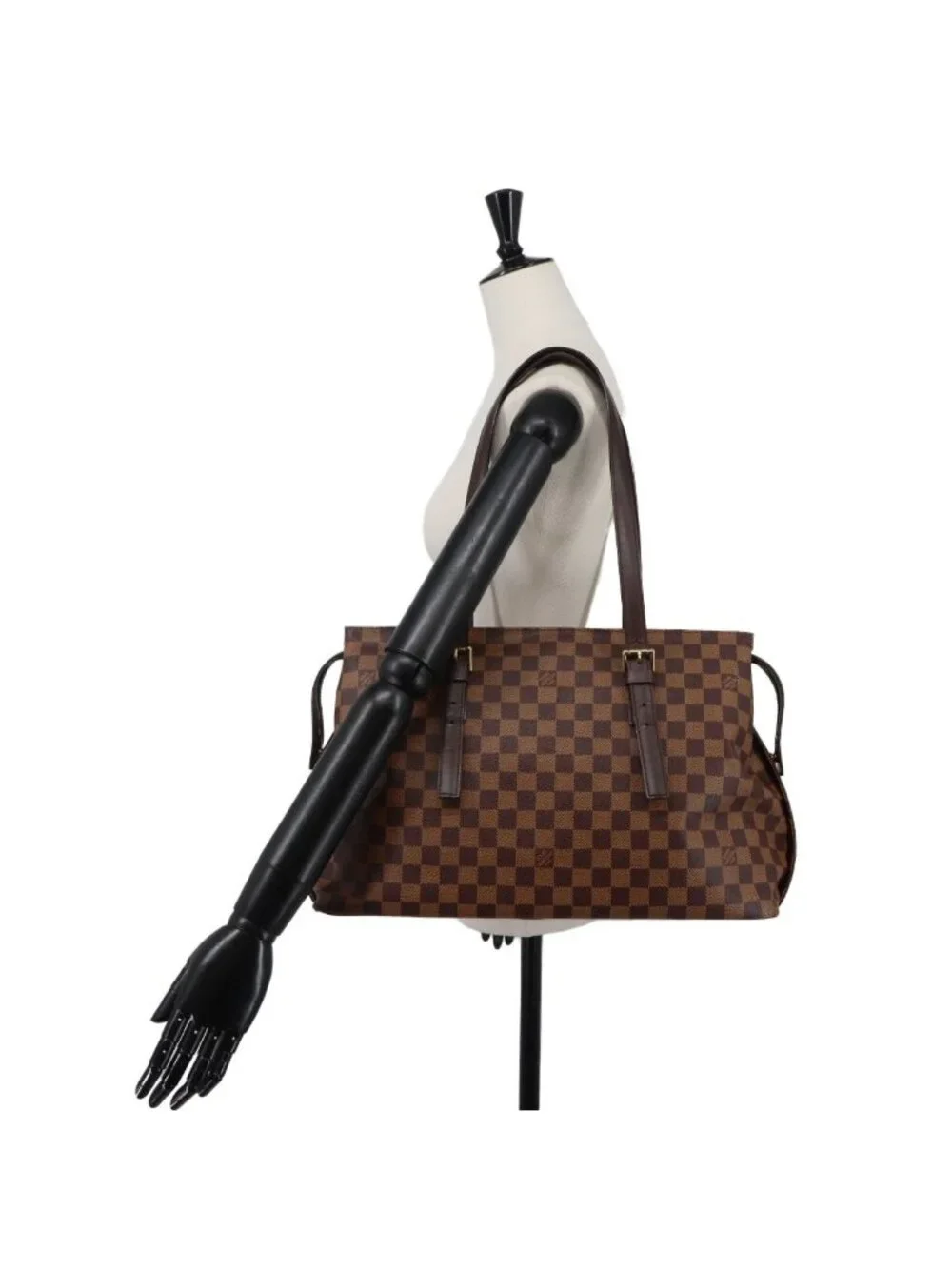 Louis Vuitton Damier Chelsea Tote Ebene Brown